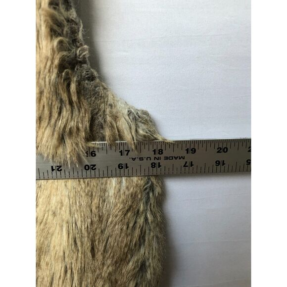 90's Vintage ZARA Faux Fur Gillet Vest M - Picture 6 of 6